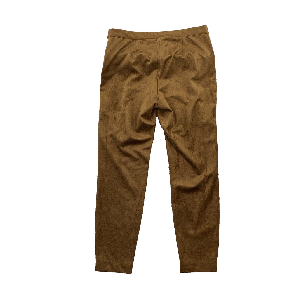 J Jill Faux Suede Ankle Leggings Pants Medium Acorn NEW 27" Inseam 58-4
